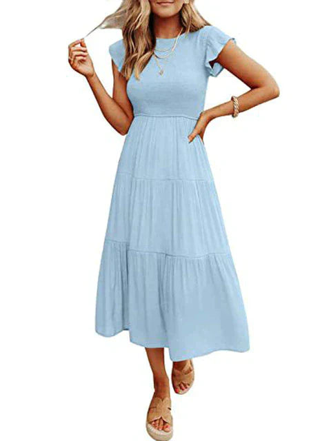 Helene - Elegancka vintage letnia maxi sukienka dla kobiet
