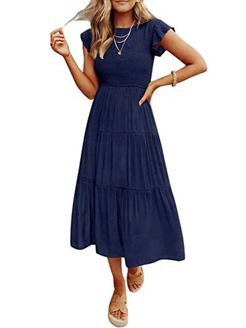 Helene - Elegancka vintage letnia maxi sukienka dla kobiet