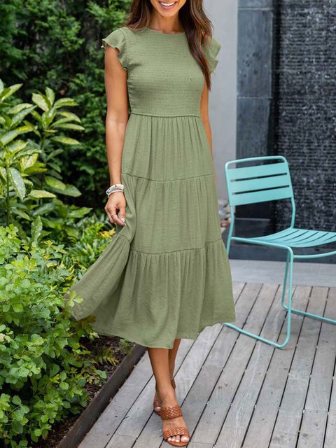Helene - Elegancka vintage letnia maxi sukienka dla kobiet