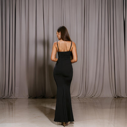Irena - Elegancka Plisowana Sukienka Bodycon na Wieczór