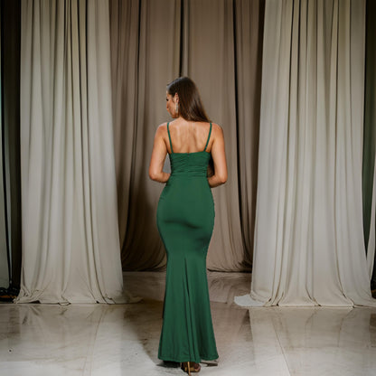 Irena - Elegancka Plisowana Sukienka Bodycon na Wieczór